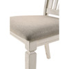 ACME 77192 Fedele Side Chair, Tan Fabric & Cream Finish