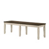 ACME 77193 Fedele Bench, Weathered Oak & Cream Finish