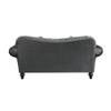 ACME 53091 Gaura Loveseat with 3 Pillows, Dark Gray Velvet