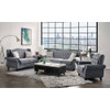 ACME 53280 Hannes Sofa with 2 Pillows, Gray Fabric