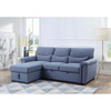 ACME 55540 Noemi Reversible Storage Sleeper Sectional Sofa, Blue Fabric