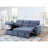 ACME 55540 Noemi Reversible Storage Sleeper Sectional Sofa, Blue Fabric