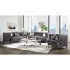 ACME 55265 Hegio Sofa with 2 Pillows, Gray Velvet