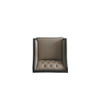 ACME 58817 House Beatrice Chair with Pillow, Tan PU, Black PU & Charcoal Finish