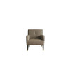 ACME House Beatrice Accent Chair w/Pillow, Tan PU & Charcoal Finish