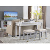 ACME 88868 House Marchese Sofa Table, Pearl Gray Finish