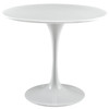 Modway Lippa 36" Round Wood Top Dining Table EEI-1116-WHI