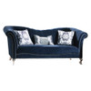 ACME Jaborosa Sofa w/3 Pillows, Blue Velvet