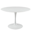 Modway Lippa 47" Round Wood Top Dining Table EEI-1118-WHI