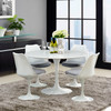 Modway Lippa 47" Round Wood Top Dining Table EEI-1118-WHI
