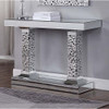 ACME 90446 Kachina Console Table, Mirrored & Faux Diamonds (1Set/2Ctn)