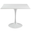 Modway Lippa 36" Square Wood Top Dining Table EEI-1124-WHI