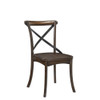 ACME Kaelyn Side Chair (Set-2), Dark Oak & Black