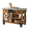 ACME 98182 Kailey Kitchen Cart, Antique Oak