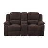 ACME Madden Loveseat w/Console (Motion), Brown Chenille