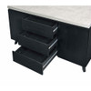 ACME 90440 Magna Console Table, Faux Concrete & Black