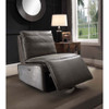 ACME 59940 Metier Power Motion Recliner, Gray Top Grain Leather & Aluminum