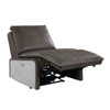 ACME 59940 Metier Power Motion Recliner, Gray Top Grain Leather & Aluminum