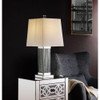ACME 40220 Noralie Table Lamp, Mirrored & Faux Stones