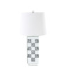 ACME Noralie Table Lamp, Mirrored & Faux Diamonds