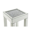 ACME 84707 Noralie End Table, Mirrored & Faux Diamonds