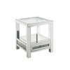 ACME 84732 Noralie End Table, Mirrored & Faux Diamonds