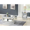 ACME 84737 Noralie End Table, Mirrored & Faux Diamonds