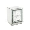 ACME 84737 Noralie End Table, Mirrored & Faux Diamonds