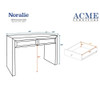 ACME 90505 Noralie Console Table