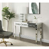 ACME 90672 Noralie Writing Desk, Mirrored & Faux Diamonds