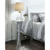 ACME 97640 Noralie Nightstand/End Table, Mirrored & Faux Diamonds