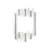 ACME Noralie Wall Decor, Mirrored & Faux Diamonds