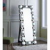 ACME 97756 Noralie Accent Mirror (Floor), Mirrored & Faux Diamonds
