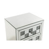 ACME 97930 Noralie Accent Table, Mirrored & Faux Diamonds