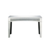 ACME Nowles Console Table, Mirrored & Faux Stones