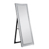 ACME 97157 Nowles Accent Mirror (Floor), Mirrored & Faux Stones