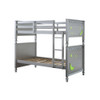 ACME Powell Twin/Twin Bunk Bed, Silver Finish
