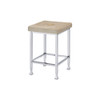 ACME 74007 Raine Counter High Stool, Beige Velvet & Chrome Finish