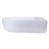 ALFI brand AB110  20" White D-Bowl Porcelain Wall Mounted Bath Sink