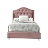 ACME Reggie Twin Bed, Pink Fabric