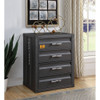 ACME 37956 Cargo 4-Drawer Chest, Gunmetal Finish