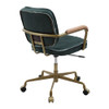 ACME 93171 Siecross Office Chair, Emerald Green Leather