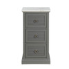 ACME Swart Cabinet, Marble & Gray