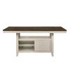 ACME Tasnim Counter Height Table, Oak & Antique White Finish