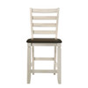 ACME Tasnim Counter Height Chair, Oak & Antique White Finish
