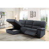 ACME 51605 Trifora Reclining Storage Sectional Sofa, Dark Gray Fabric