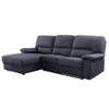 ACME 51605 Trifora Reclining Storage Sectional Sofa, Dark Gray Fabric