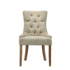 ACME Yotam Side Chair, Beige Fabric & Salvaged Oak Finish
