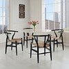 Modway Amish Dining Armchair Set of 4 EEI-1320-BLK