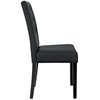 Modway Confer Dining Vinyl Side Chair EEI-1382-BLK